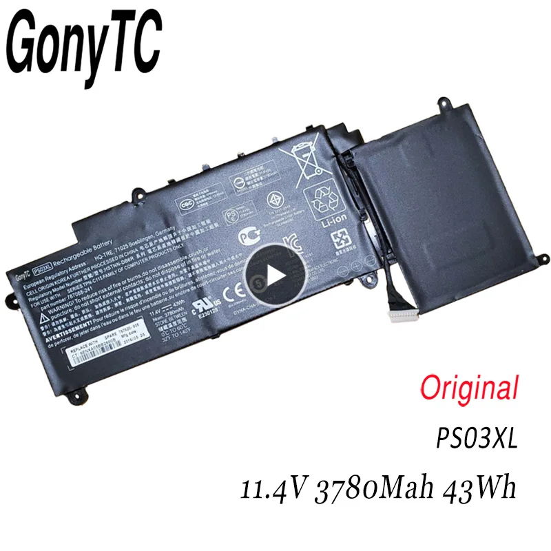 PS03XL Laptop Battery For HP Pavilion X360 TPN-C115 HSTNN-DB6R 787520-005 787088-421 11-D023TU Computer