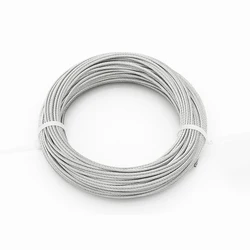 Diametre 0.5mm,0.8mm,1mm Length 20m,30m,40m,50m Soft Stainless steel wire rope repair lifting cable