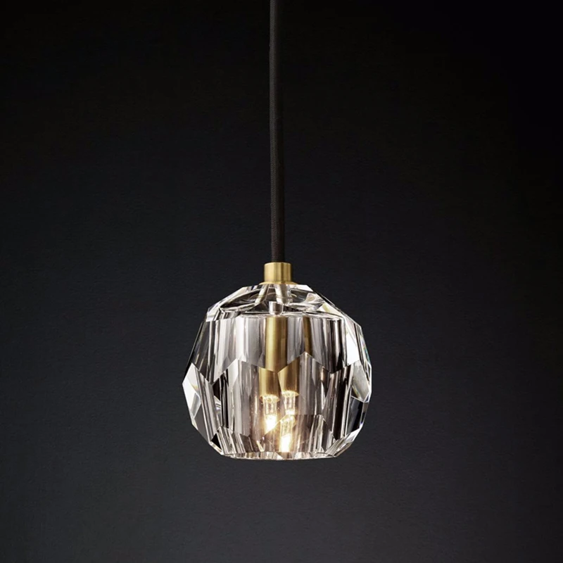 Modern gold and crystal chandelier American luxury designer lights Dining Room Gold Lustre Molecular art island chandelier