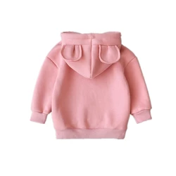 Yeni bahar sonbahar bebek erkek kız elbise pamuk kapüşonlu Sweatshirt çocuk moda Hoodies çocuklar rahat bebek karikatür giyim