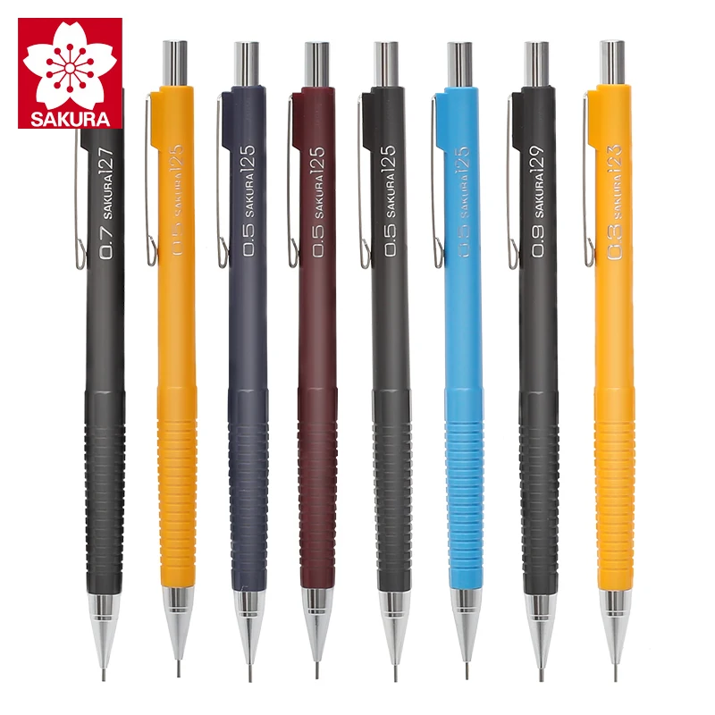 SAKURA XS-123/125/127/129 Mechanical Press Automatic Pencil Activity Pencils 0.3/0.5/0.7/0.9mm Drawing Writing School Stationery