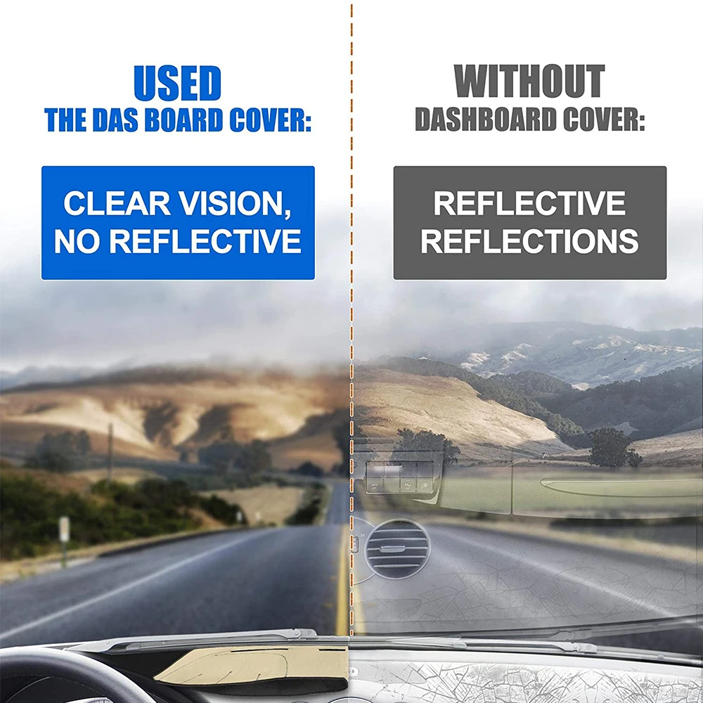 Car Dashboard Center Control Cover Mat Sun Parasol Pad Sunshield Cape Sunshade Cushion for Ford Explorer U625 MK6 2020 2021 2022 view 5
