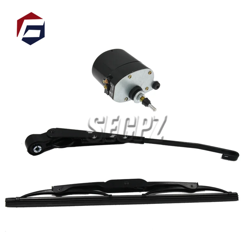 12V Universal Windscreen Wiper Motor with Arm and Blade for Fishing-Boat Caravan 01287358 7731000001 0390506510