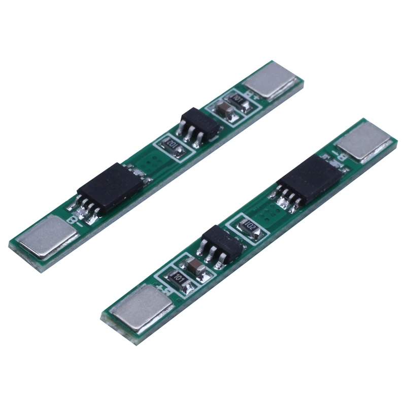 RISE-20 Pcs 1S 3.7V 4A Li-Ion BMS PCM 18650 Battery Protection Board PCB For 18650 Lithium Ion Li Battery Double MOS