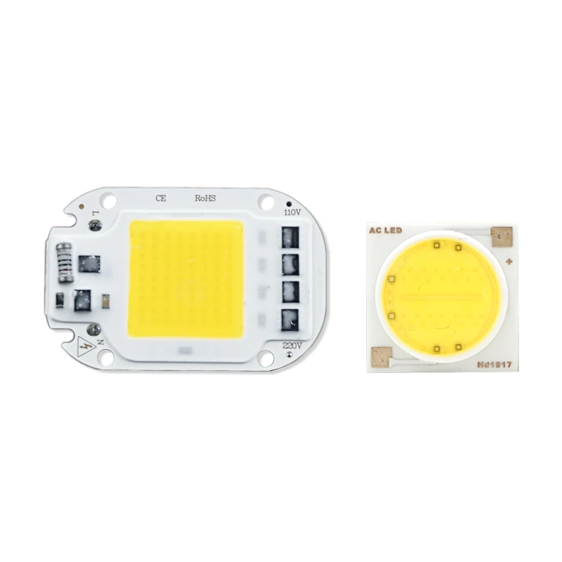 LED COB Chip 20W 30W 50W 3W 5W 7W 9W 12W 15W 18W 110V 220V Smart IC Light High Lumen Chip For DIY LED Floodlight Soptlight Bead