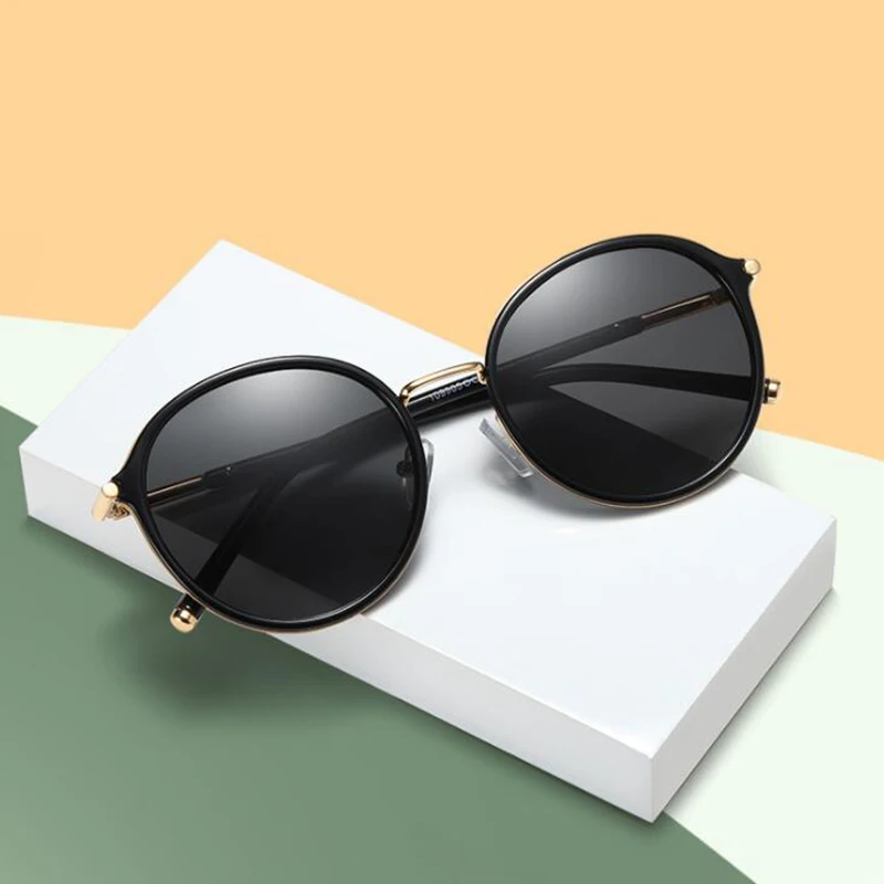 Short-sight Prescription Polarized Sunglasses Women Round Antireflection Nearsighted Sun Glasses 0 -0.5 -0.75 To -6.0