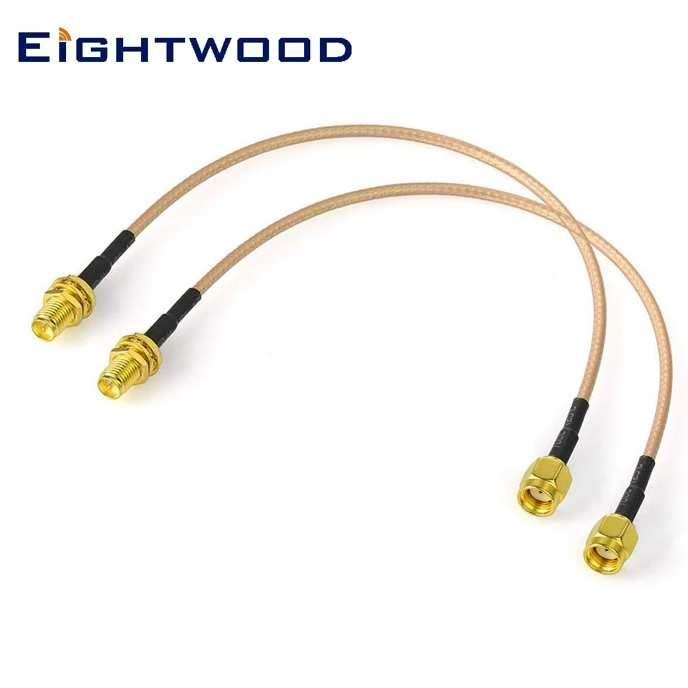 

Eightwood RP-SMA Male to RP-SMA Female Aerial Cable for Wireless PCI Express PCI-E Network Card USB WiFi Router Booster IP Camer