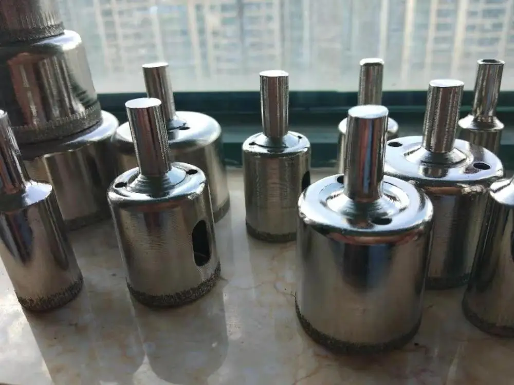 Wholesales 8/10/11/15pcs Diamond Coated Drill Bit Set Tile Marble Glass Ceramic Hole Saw Drilling Bits For Power Tools 6mm-50m