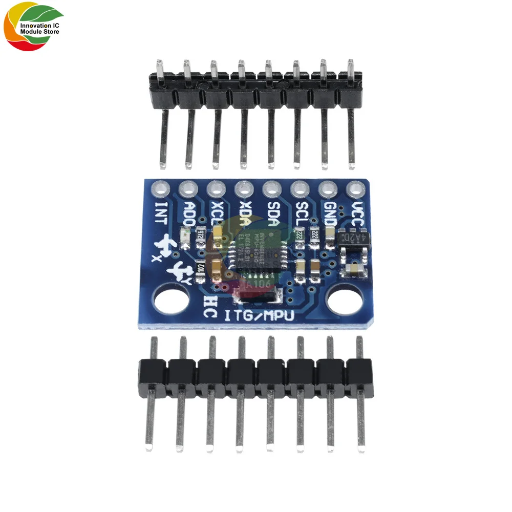 Ziqqucu GY-521 MPU-6050 modulo MPU6050 sensore giroscopico analogico a 3 assi + accelerometro modulo accelerometro a 3 assi per Kit fai da te Arduino