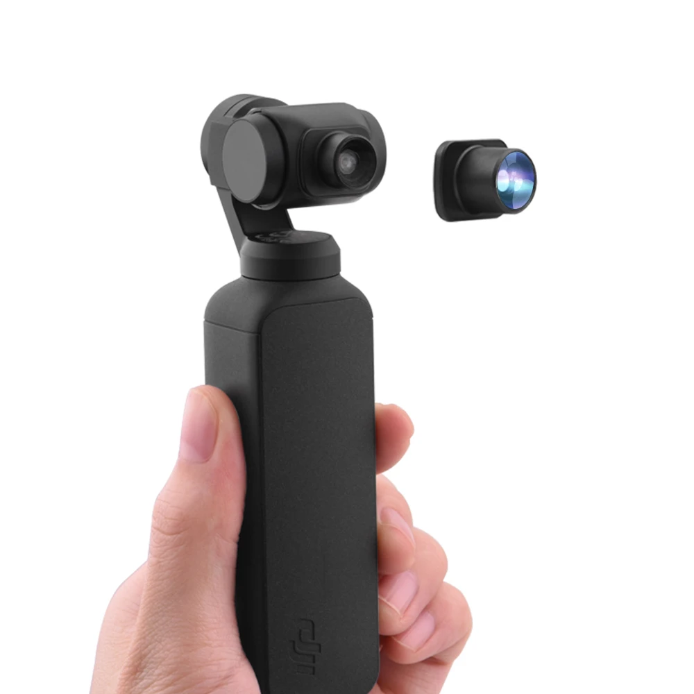 For DJI OSMO POCKET 2 Fisheye Camera Lens Portable Handheld Gimbal Camera Mini Wide-angle Camera  Lens  Stabilizer Accessories