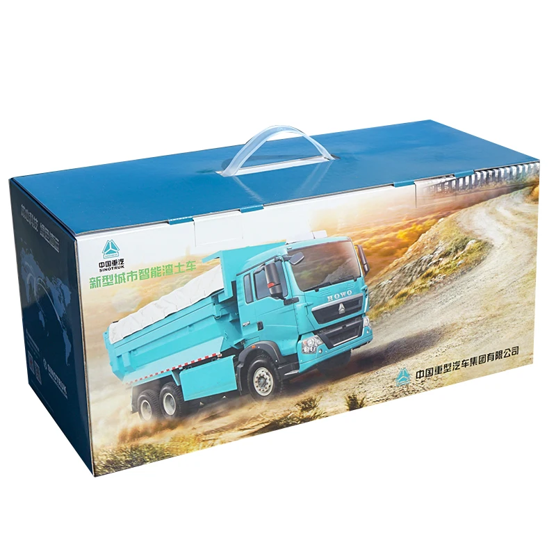 Original Authorized Authentic 1:24 Sino Truck Howo T5g Self Dump Truck Diecast Toy Dumper Truck Model for Christmas Gift