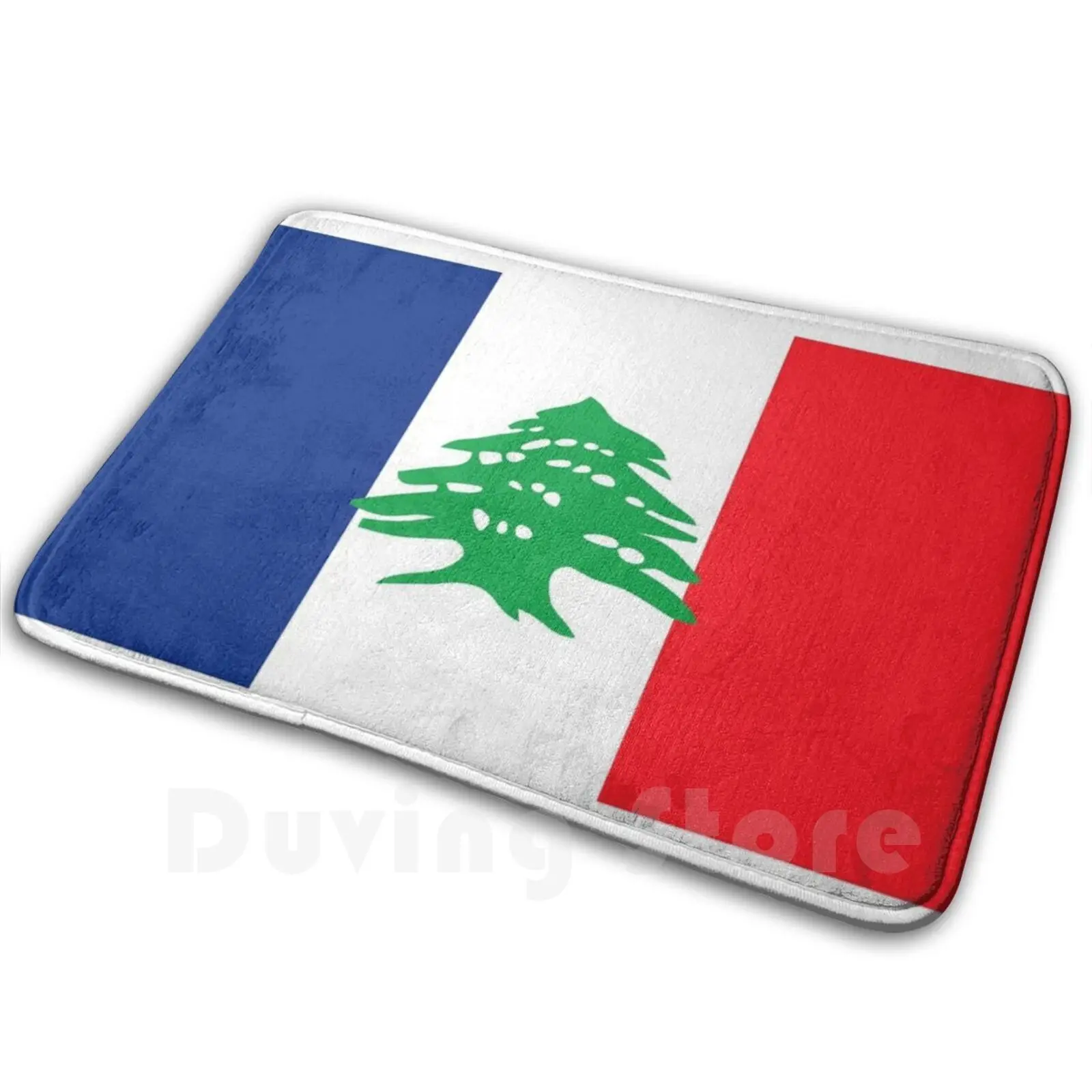 

Lebanon , Beirut Carpet Mat Rug Cushion Soft Non-Slip France Flag France With Lebanon Flags Flag Stand For Lebanon