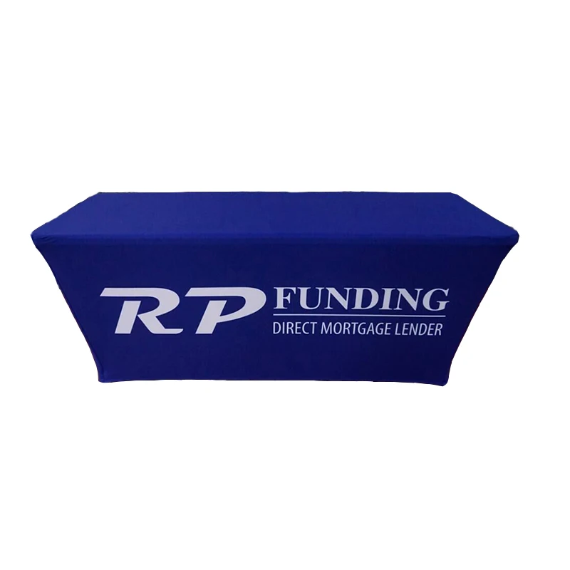 

6ft Custom Printed Spandex Table Covers Logo Tablecloth
