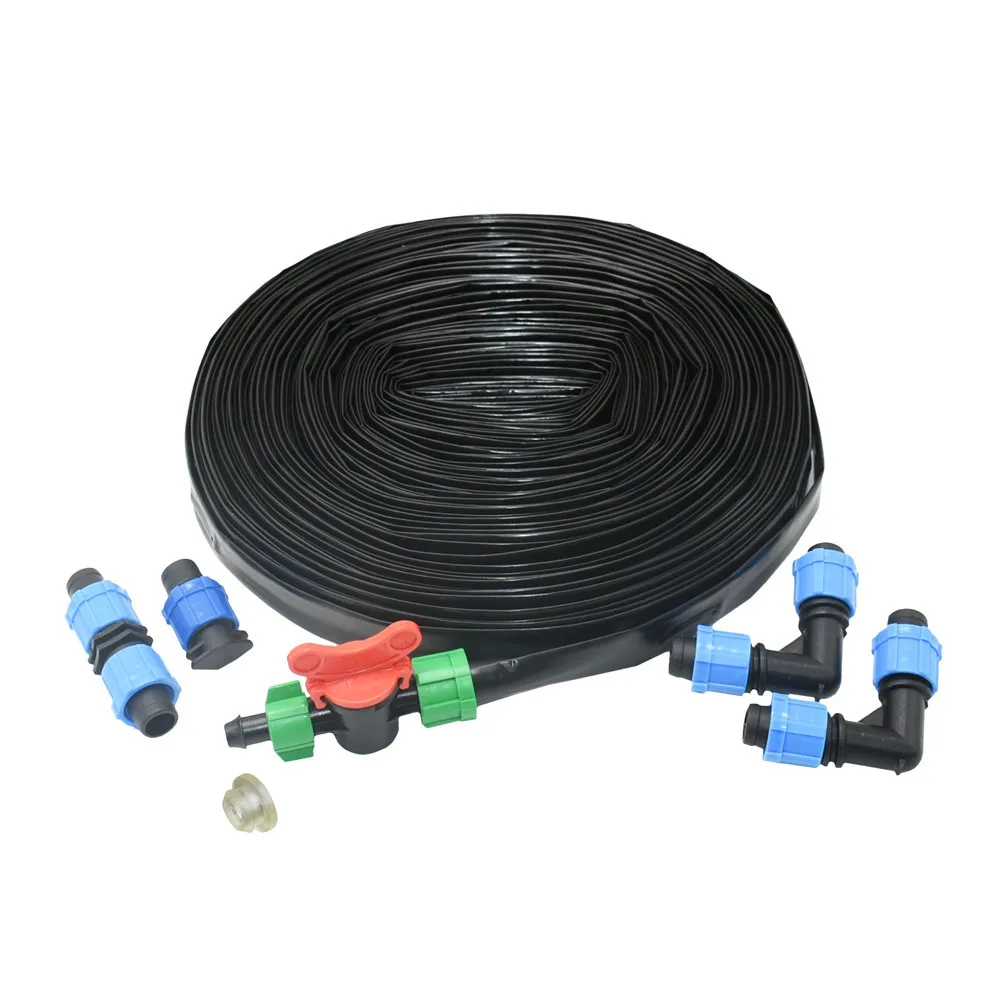 10-20~50M 16mm 1-Hole Micro Irrigation Rain Drip Tape Space 15/30cm Soaker Greenhouse Farm Watering Hose Patch Tape Hose