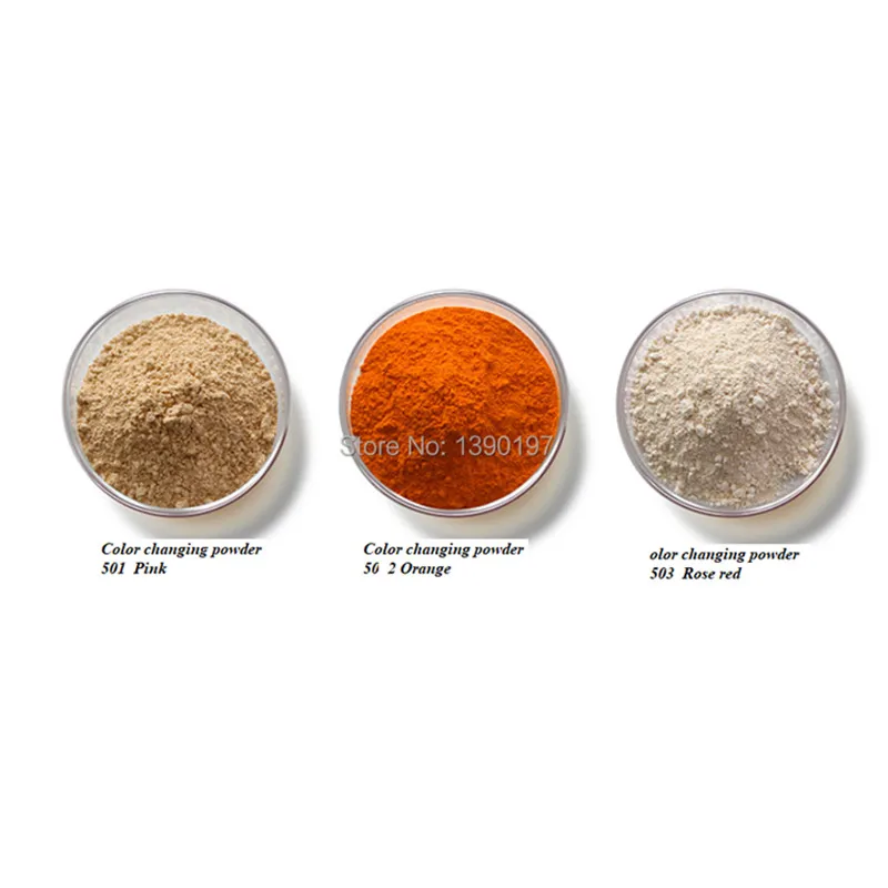 Plant flower extract color changing powder 502 temperature sensitive color changing powder pH color changing  orange