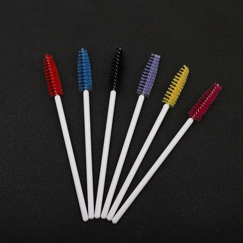 50Pcs Einweg Wimpern Pinsel Wimpern Verlängerung Werkzeuge Augenbraue Pinsel Mascara Wands Applikator Spooler Auge Wimpern Kosmetik – Detail 13