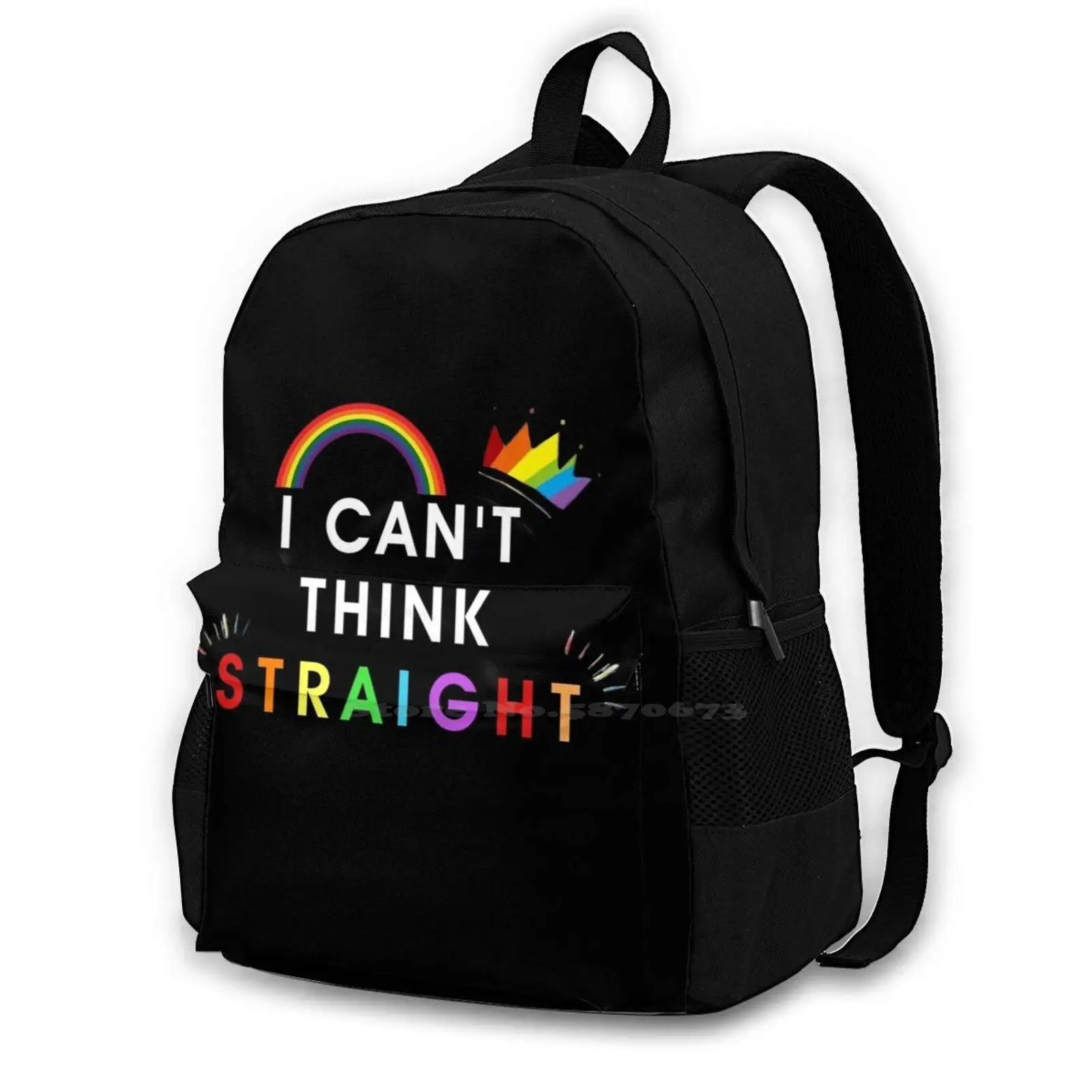 

Gay-' I Can'T Think Straight' Hot Sale Schoolbag Backpack Fashion Bags Multifandom Magnus Bane Love Is Love Otp Lgbtq Pansexual