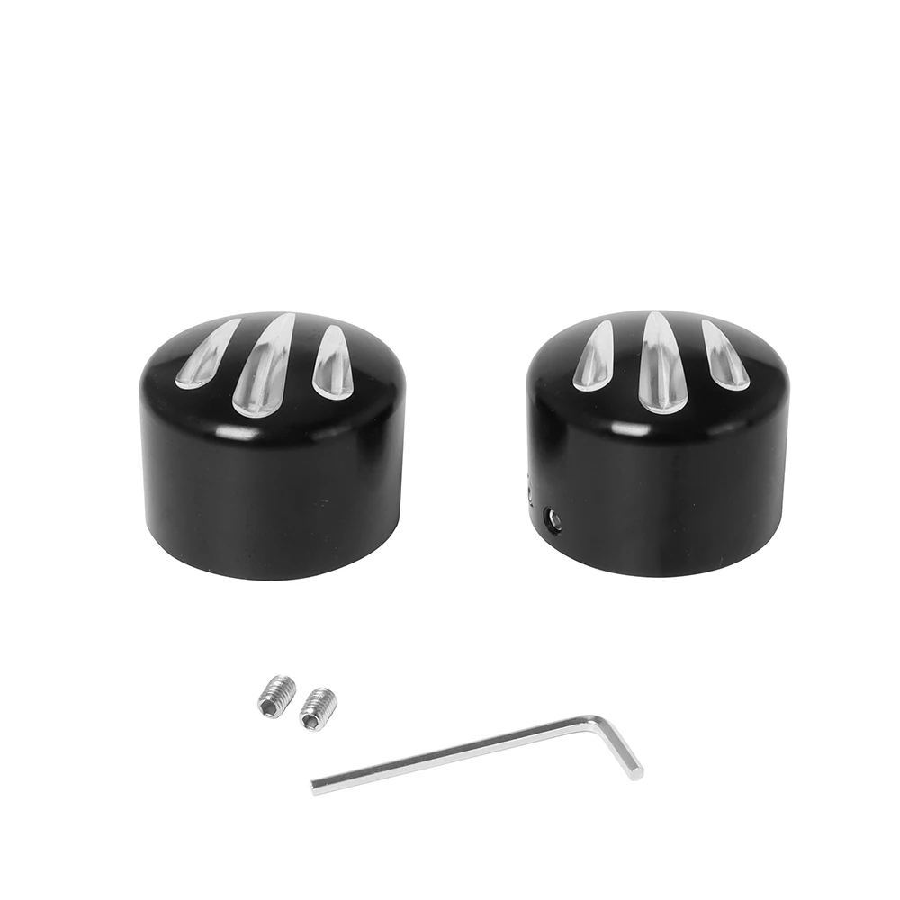 

CNC Aluminum Motorcycle Front Axle Nut Cover 29mm Black For Harley Sportster Touring Softail Dyna VRSC Fat Bob Custom