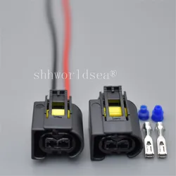 Shhworldsea 2Pin 2Way 3.5MM Car Ignition Coil Damper Plug Connector Wire Harness Cable 09441291 9441291 For A1685452928 50290937