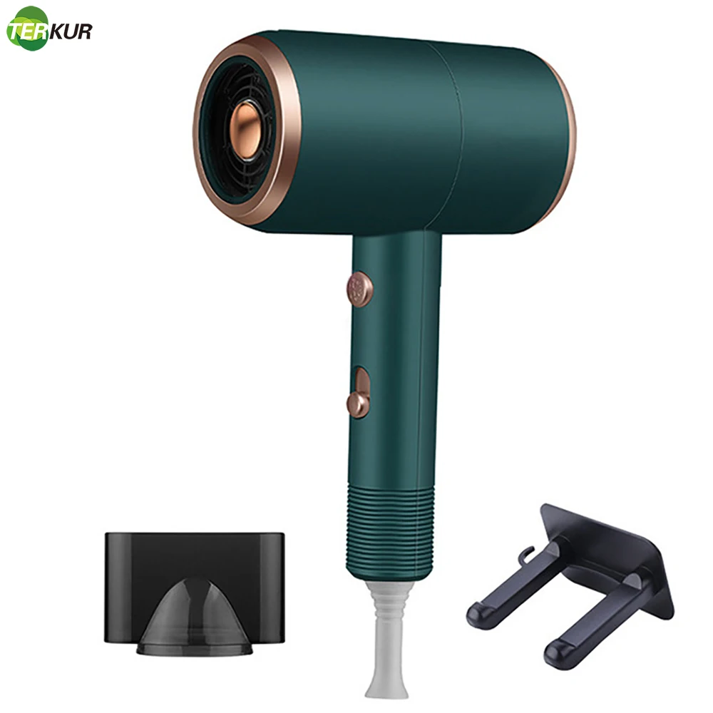 

Hair Dryer Professional Salon Blow Powerful for Fast Drying Lightweight with Wind Gathering Design 2 Speed Cool Button