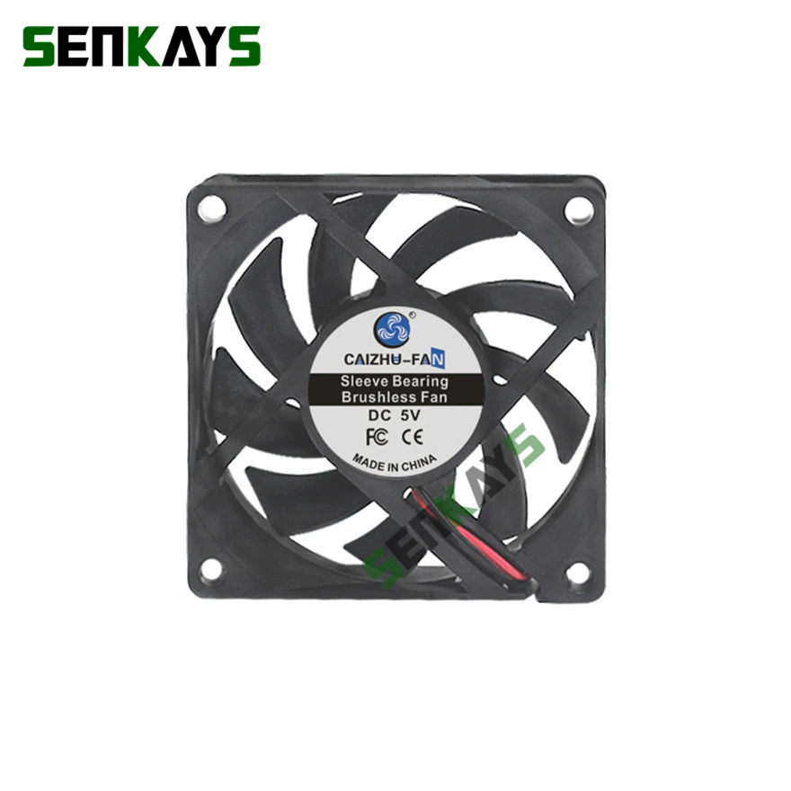 7015 70MM 70*70*15MM DC 5V 12V 24V Sleeve Bearing Ultra-Thin USB Cooling Fan Comptuter CPU Cooling Fan Laptop Cooling Fan 2pin