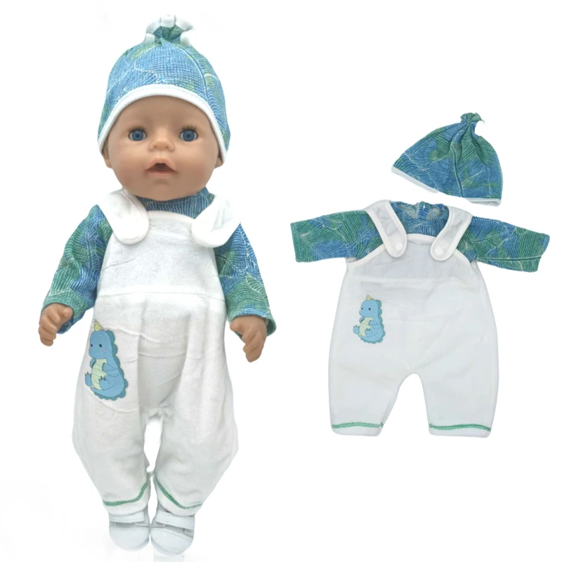 Doll Unicorn Romper Clothes for 40cm 43cm Born Baby Doll Wear Sets for 18 Inch Doll Coat Accessories Toys Wear