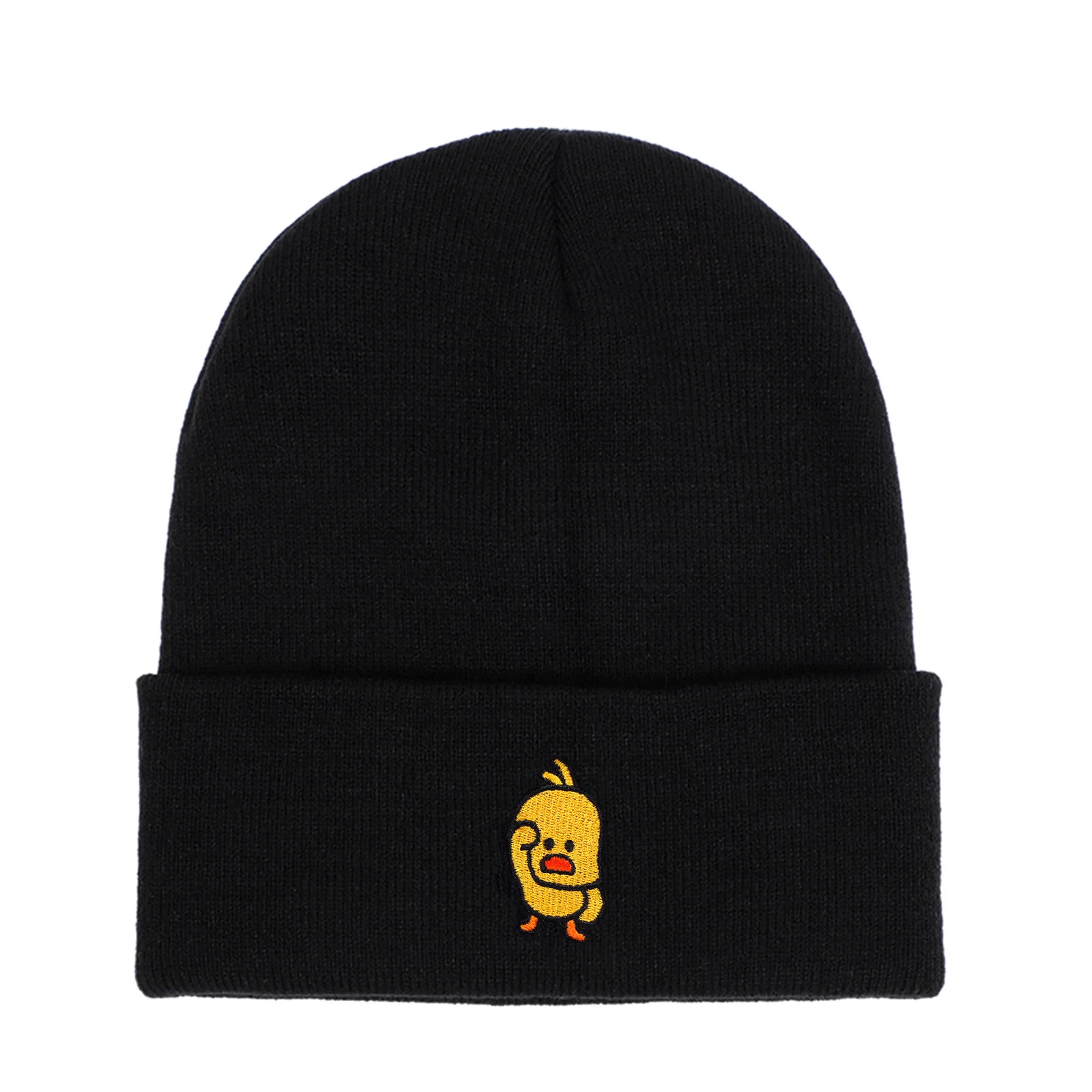 Casual Little yellow duck beanie Hat for Men women Hip Hop Knitted woolen hats cap Outdoor Winter warm ski hats Skullies Hats