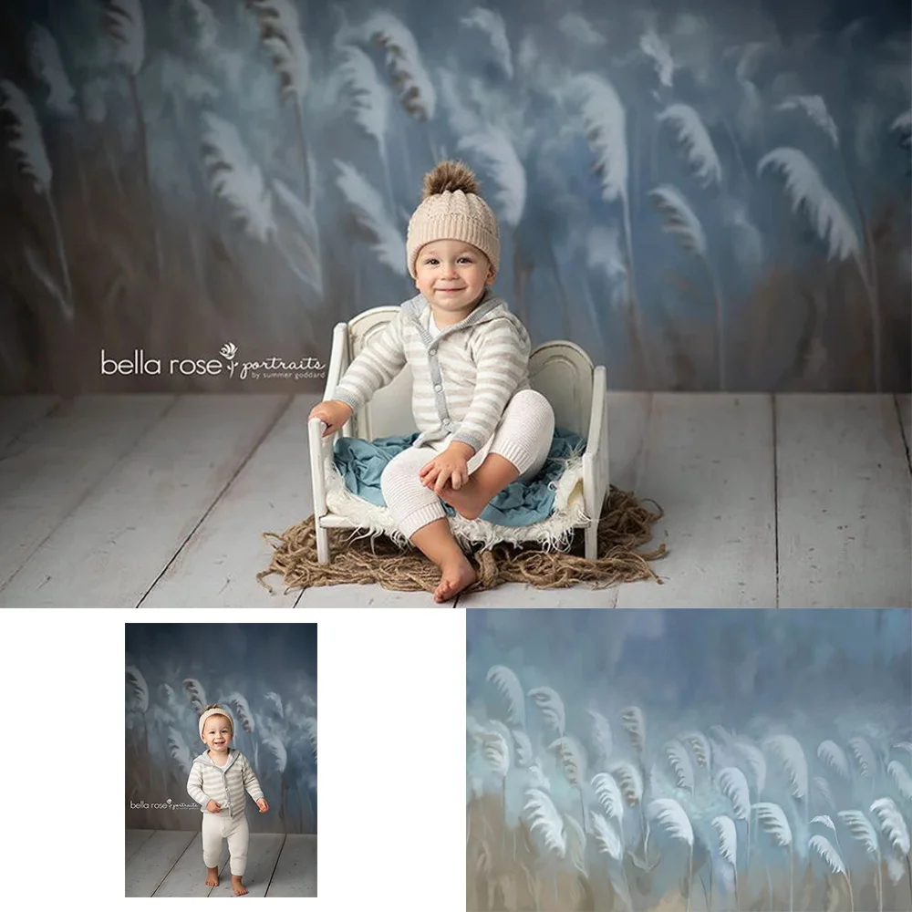 Mocsicka Farm Reed Photography Backdrop Country Field Newborn Birthday Party Oil Paint Decoration Background Photo Studio Props