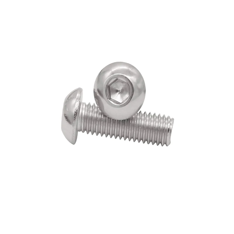 M5 A2-70 in acciaio inossidabile 12.9 grado esagono incassato pulsante a brugola vite a brugola 10 pz nuovo