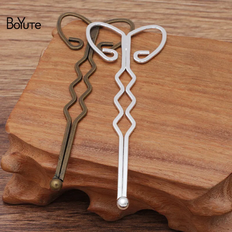 BoYuTe (10 Pieces/Lot) 101*38MM Iron Metal Hair Stick Factory Direct Sale Vintage Diy Hair Accessories Materials