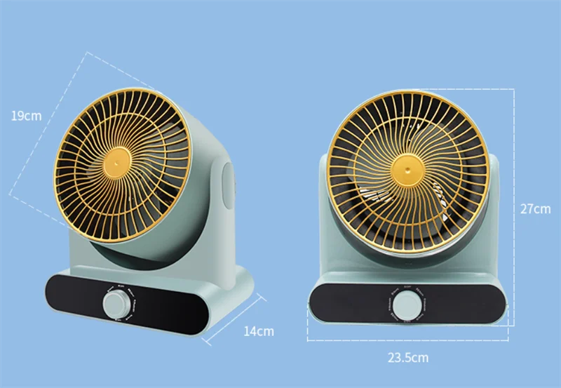 Mini Electric Fan Portable Desktop 360 Degrees 3 Speeds Wind Adjustable for Summer Air Cooling Fan Silent Household 220V FS70