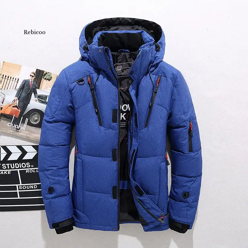 ฤดูหนาวหนาเสื้อผู้ชายคุณภาพสูง Windbreaker Hooded Parka Casual Outwear เสื้อแจ็คเก็ตขนาด M-4Xl