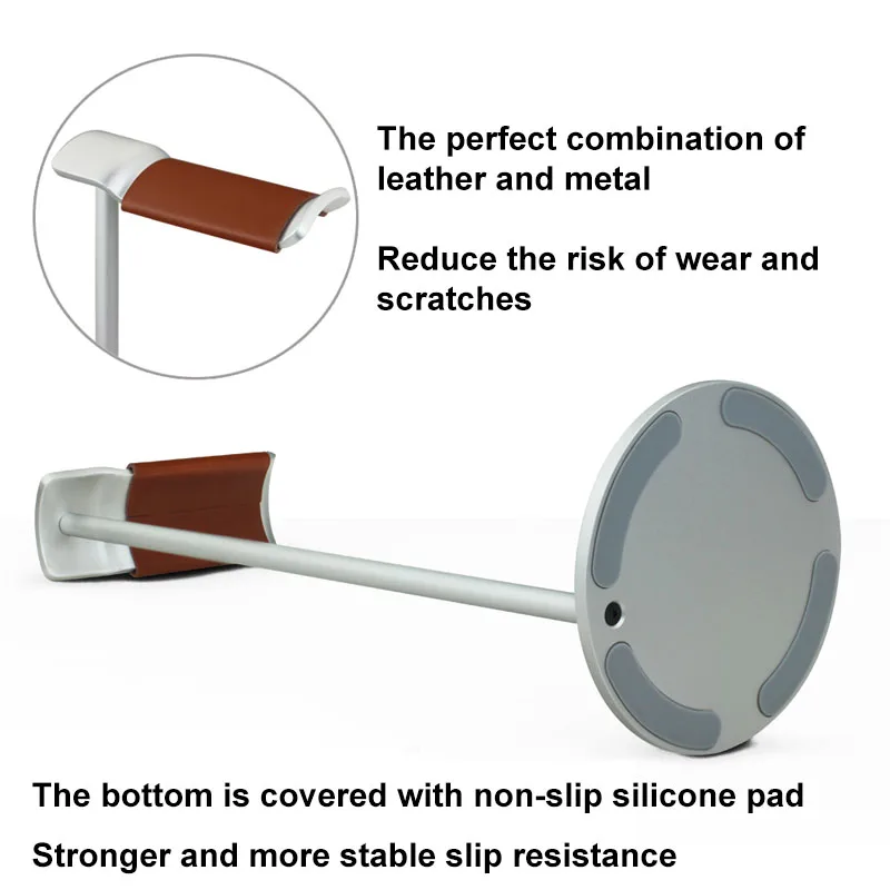 Suporte De Auscultadores De Liga De Alumínio Universal, Suporte Do Headset Do Computador Desktop, Suporte De Suspensão Do Auricular Do Suporte, Suporte De Armazenamento De Metal