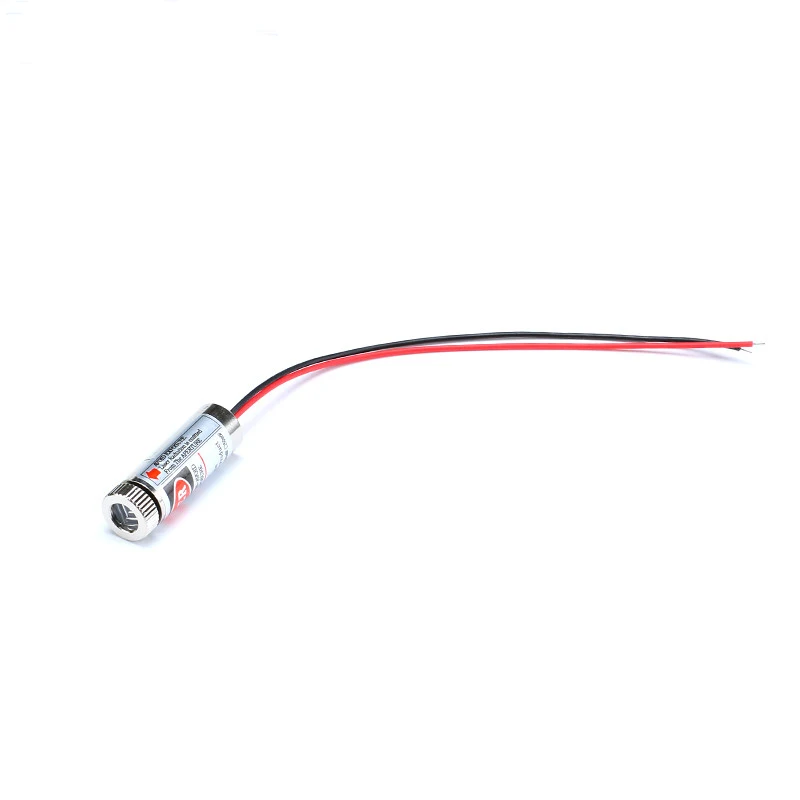 Einstellbare Strahl 650nm 5mW Rot Punkt/Linie/Kreuz Laser Diode Modul Kopf Glas Objektiv Fokussierbar Industrie Klasse 3-5V 12MM