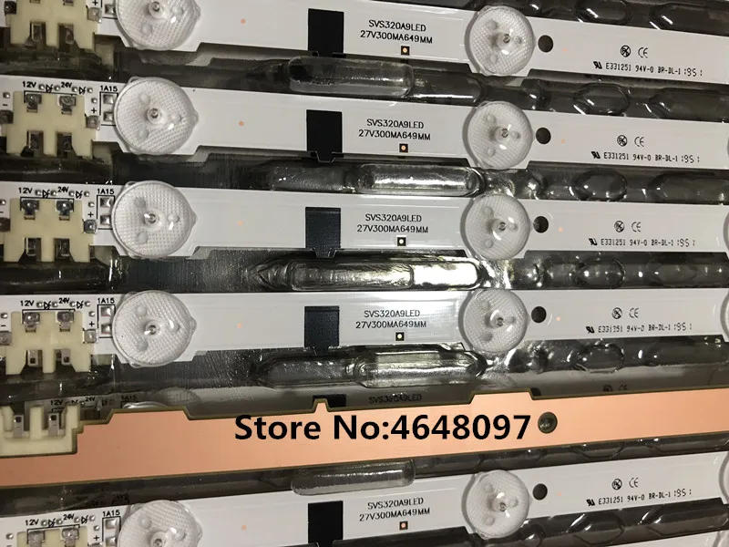 LED strip For BN96-25300A UA32F4088AK UE32F5020AK BN96-25299A D2GE-320SC0-R3 HF320CSA-B1 HF320BGA-B1 UE32F5000AK UE32F5300AK