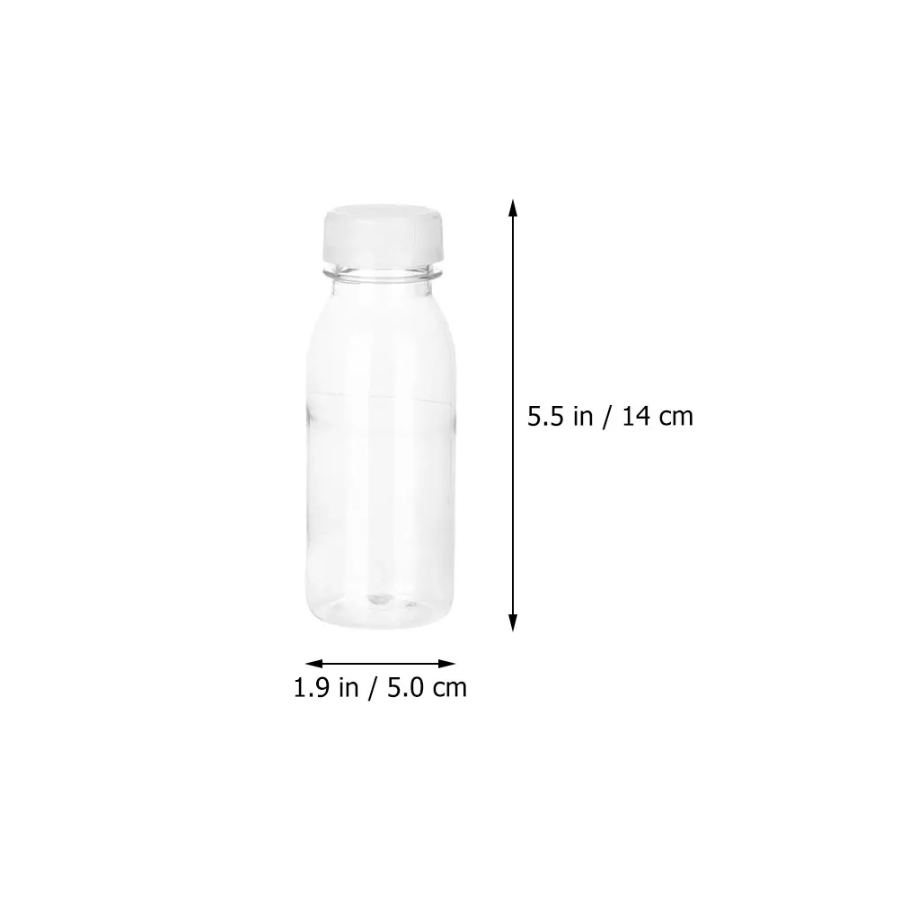 6/8/10pcs 200ML 100ml Transparent Beverage Bottle Containers Simple Milk Tea Beverages Reusable Milk Beverage Beverages Clear