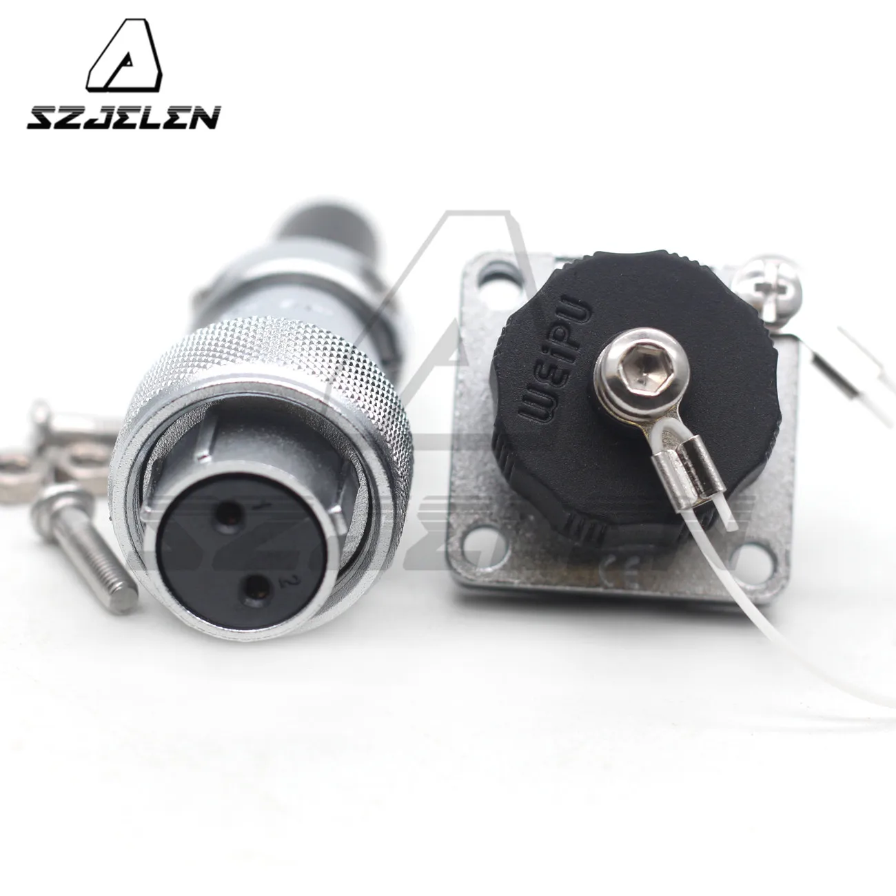 WEIPU WS16- 2 Pin Metal Waterproof Connector,Female Plug Male Socket,Can Be Used In Industry, Aviation, Communications, Etc.