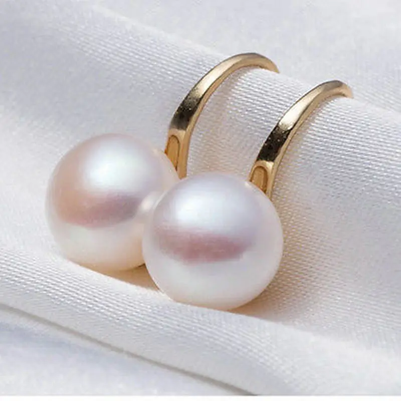 

Fashion 1 Pair Women Lady Elegant Pearl Crystal Rhinestone Ear Stud Earrings