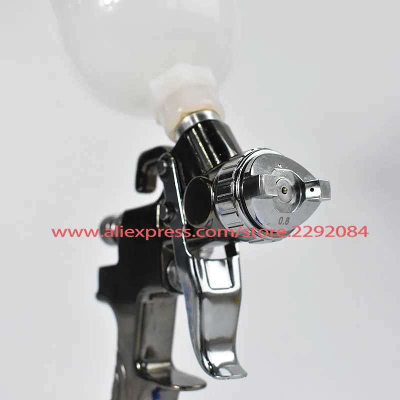 Mini Repair Spray Gun K350 HVLP Gravity feed 0.8mm nozzle 250ml paint airbrush