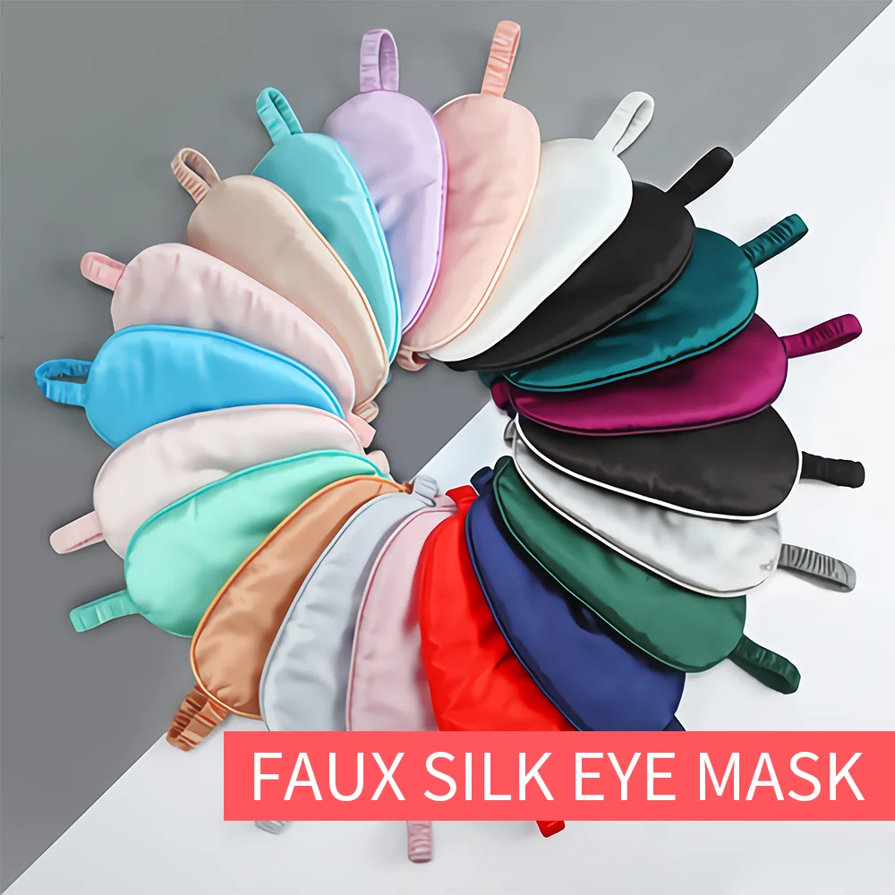 Silk Sleep Eye Mask for Women Man Travel Nap to Sleep Better Help Fall Sleep Soft and Comfortable Light Proof Eye Patches