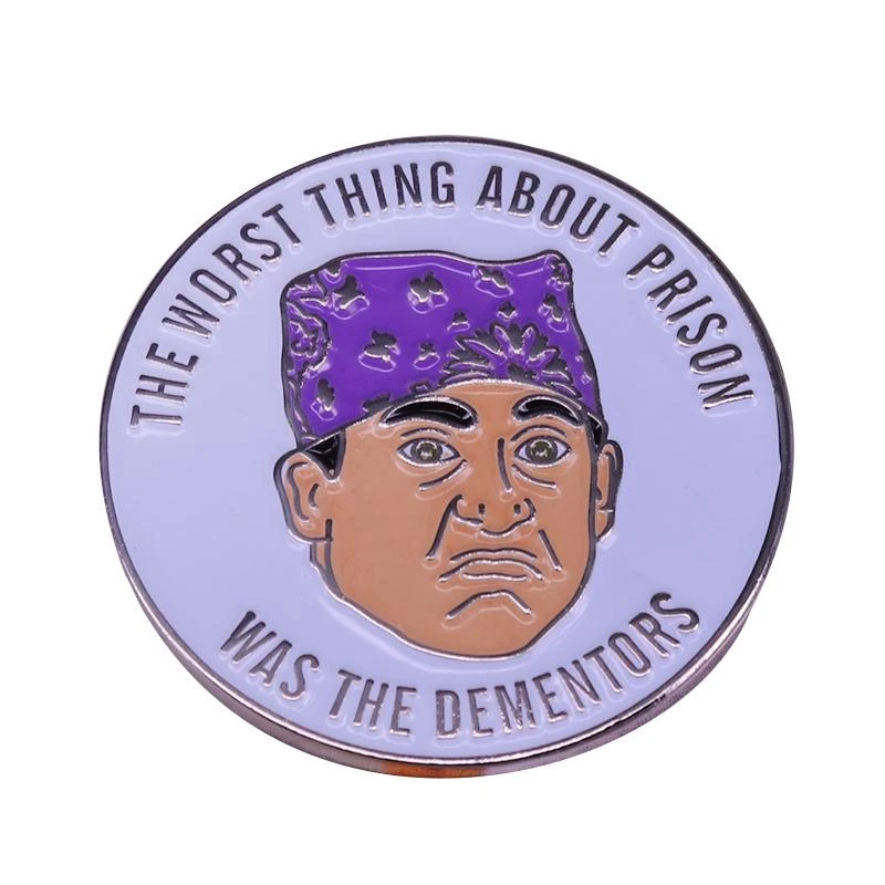 Pins The Dementors Prison Mike Not Superstitious But  That's What She Said Parkour The Office Meme Badge