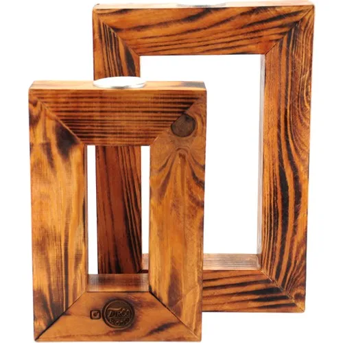 Turcowood Legend Frame Natural Wood Decorative Candle Holder