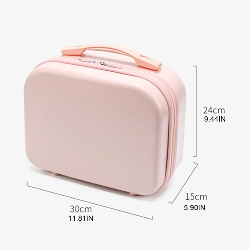 2021 New Women Mini Travel Hand Luggage Cosmetic Case Small Makeup Carrying Pouch Suitcase