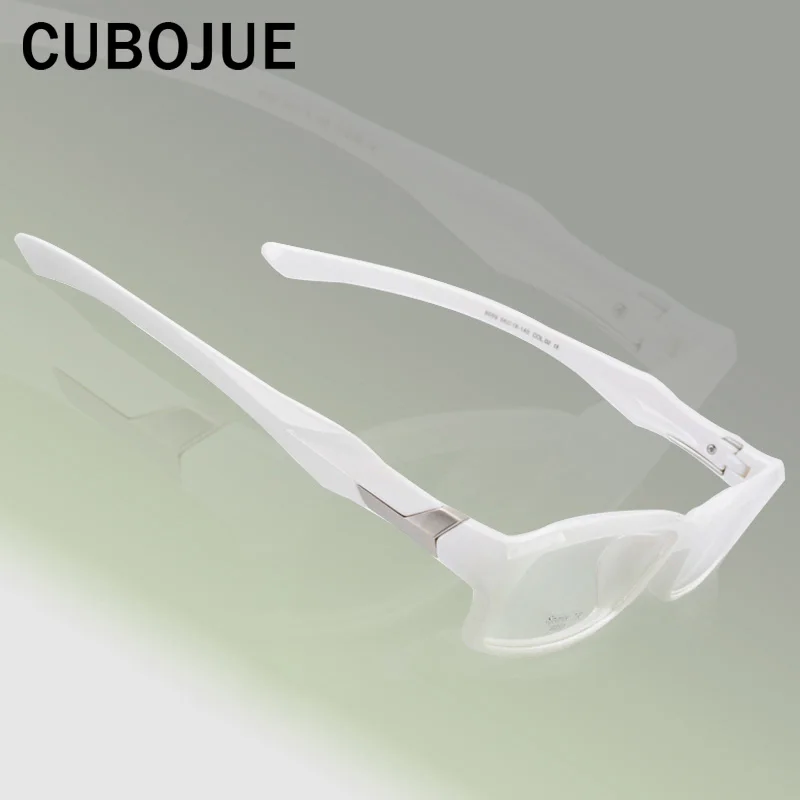 Cubojue White Reading Glasses Men Women Anti Blue Light 0 +100 150 200 250 300 350 TR90 Eyeglasses Frame Male Diopter 18g