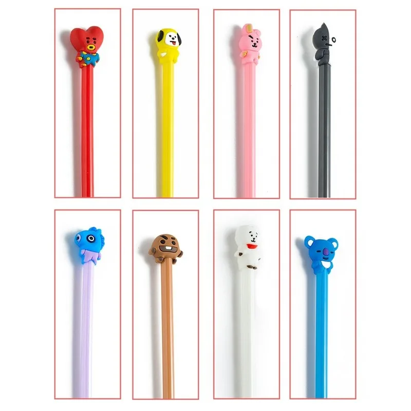 40 Pce Cartoon Dog Stationery Pen Gel Ink Gift Student Office Supplies Pen Kawaii Test Cute Kawaii Pen Stationery Animal Pen