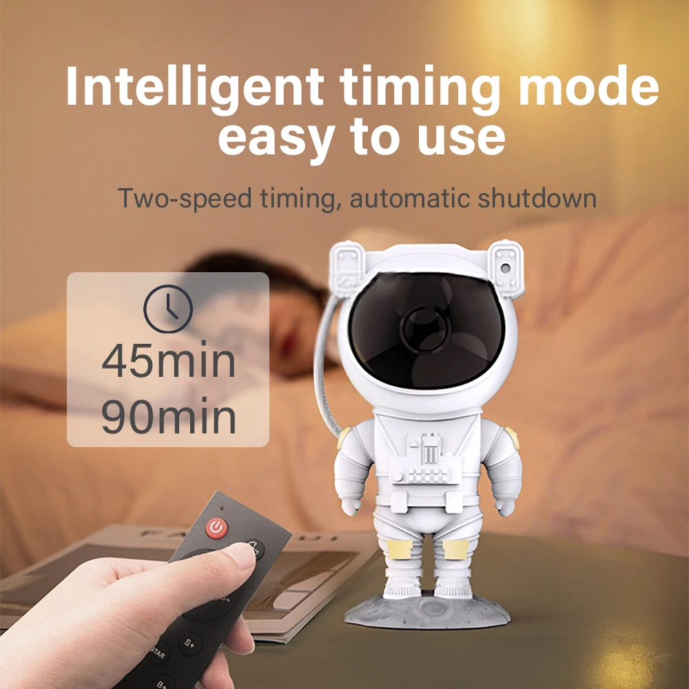 Star Projector Colorful Sky Light Astronaut USB Night Lamp Galaxy Projector For Home Decor Children Gift Starry Sky Projector