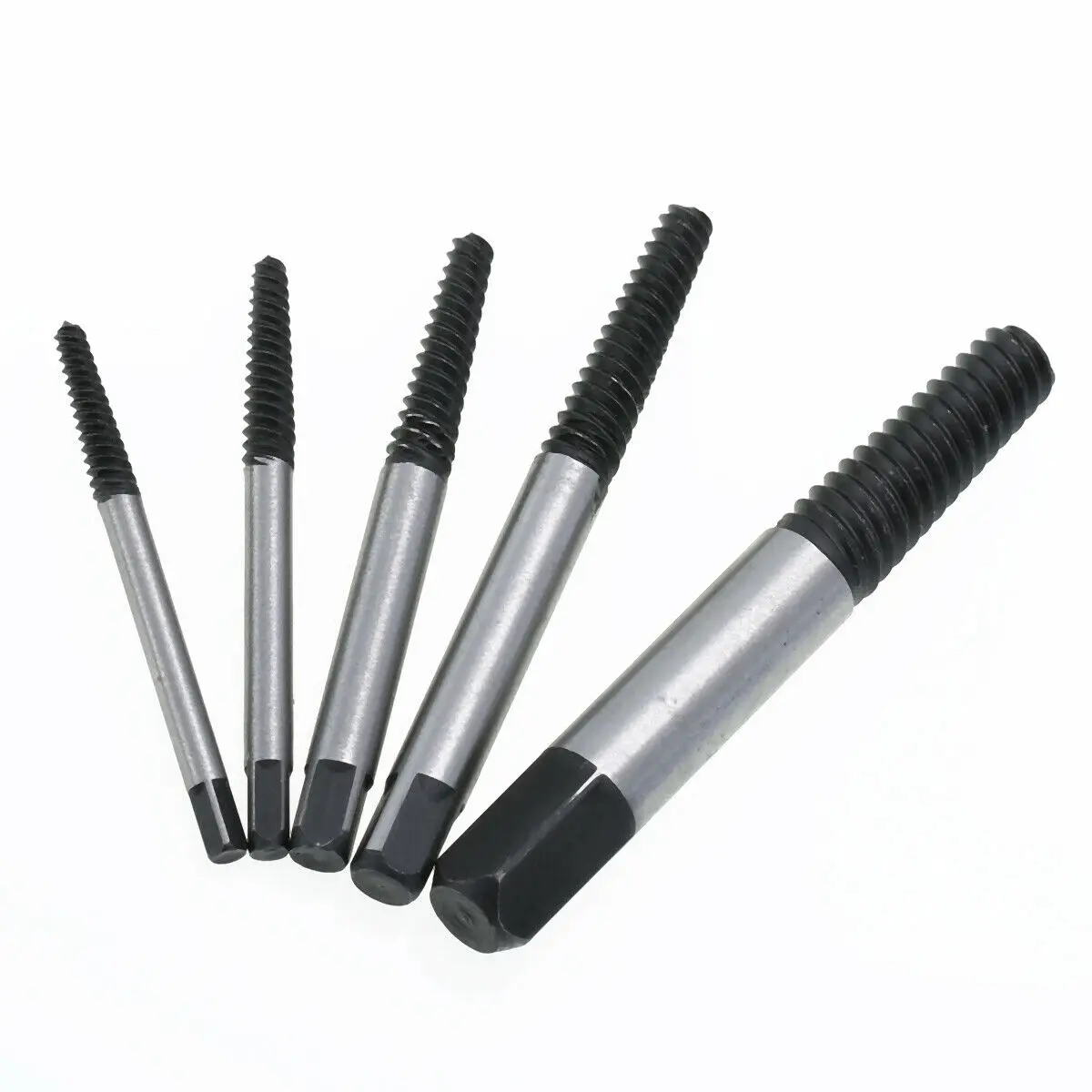 5pcs Damaged Screw Extractor Drill Bit Set Stripped Broken Screw Bolt Remover Extractor Easily Take Out Demolition Tools