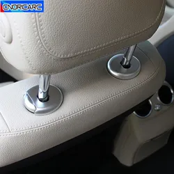 Car Head Pillow Adjustment Buttons Cover Stickers Trim For Mercedes Benz C Class W205 GLC X253 2015-2018 Interior Accessories