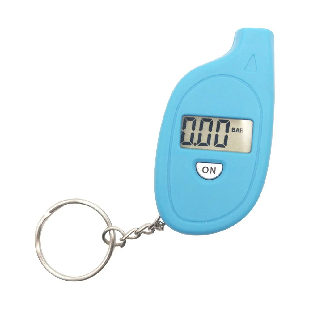 Portable Digital Car Tire Pressure Tester Motorcycle Auto Tyre Air Meter Gauge LCD Display 0-150 PSI with Mini Keychain