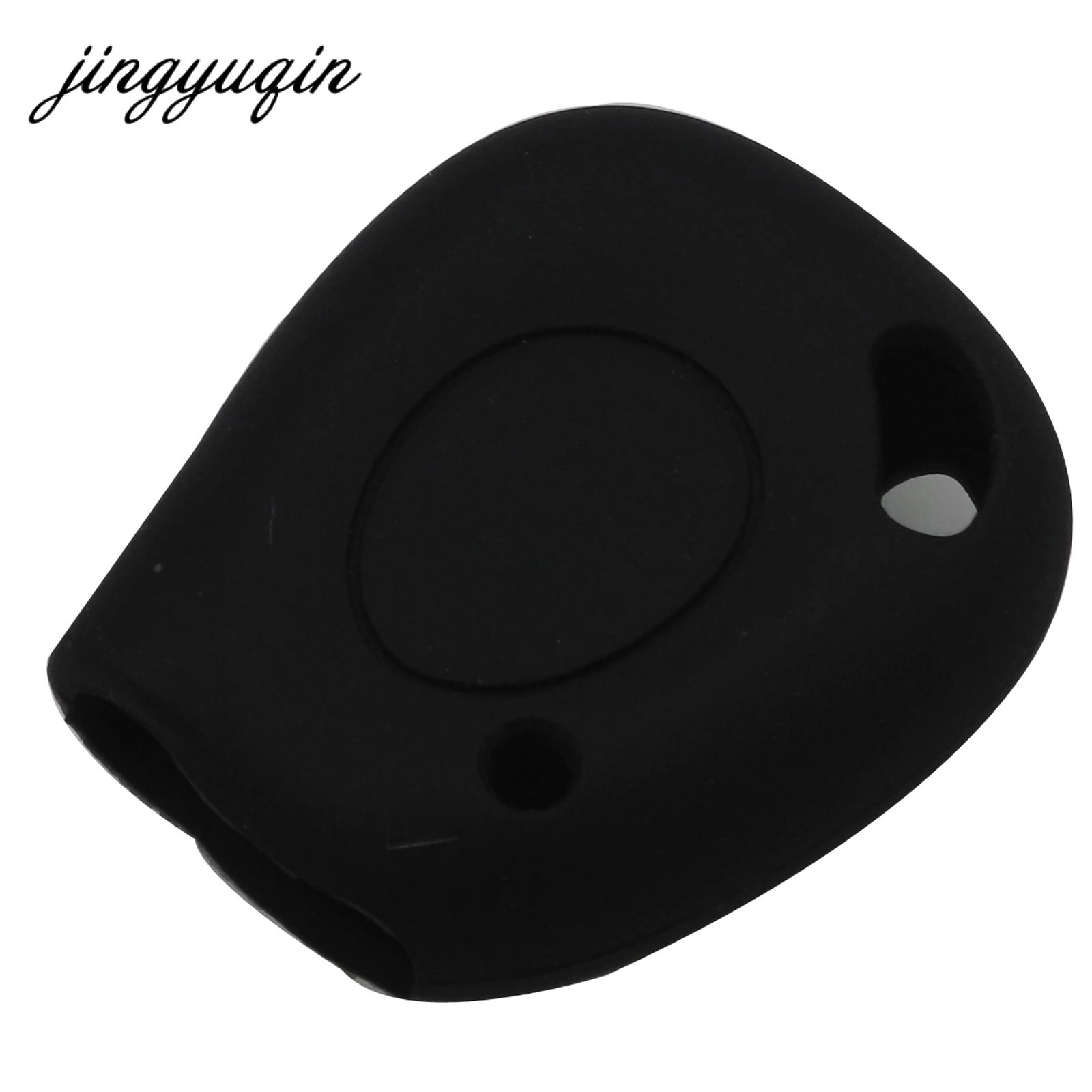 Jingyuqin 30pcs/lot Silicone car key cover case For Renault Clio Kangoo Master 1 button Smart Silicone Key shell